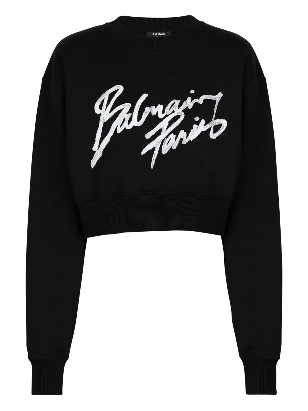 سويت شيرت قصير بشعار Balmain
