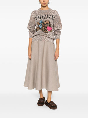 GANNI Sweaters Brown