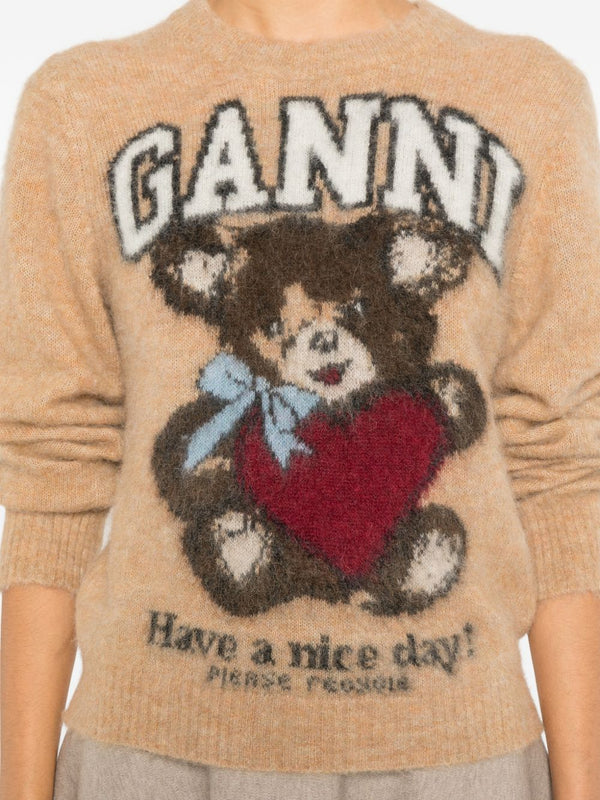 GANNI Sweaters Camel
