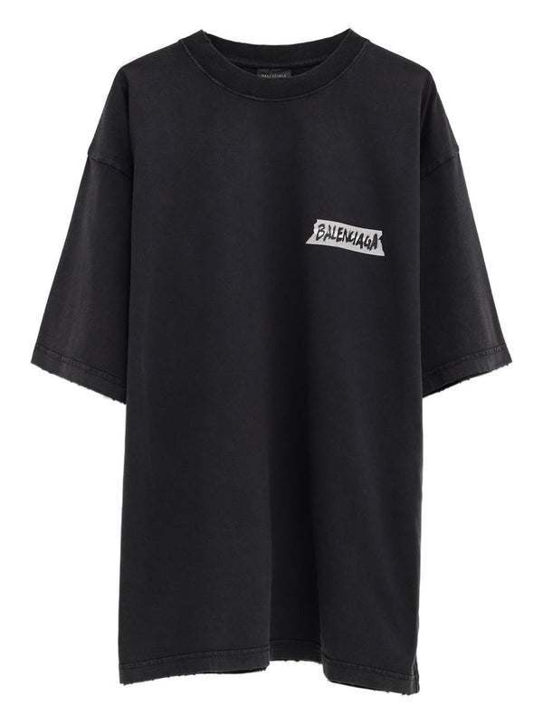 Balenciaga T-shirts and Polos Black