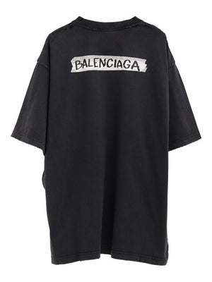 Balenciaga T-shirts and Polos Black