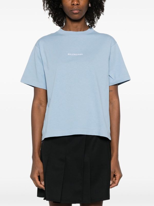 Balenciaga T-shirts and Polos Clear Blue