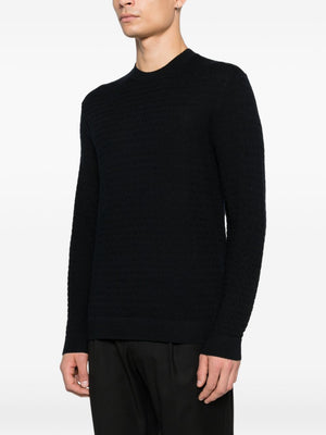 Emporio Armani Sweaters Blue