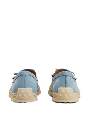Tod's Flat shoes Clear Blue