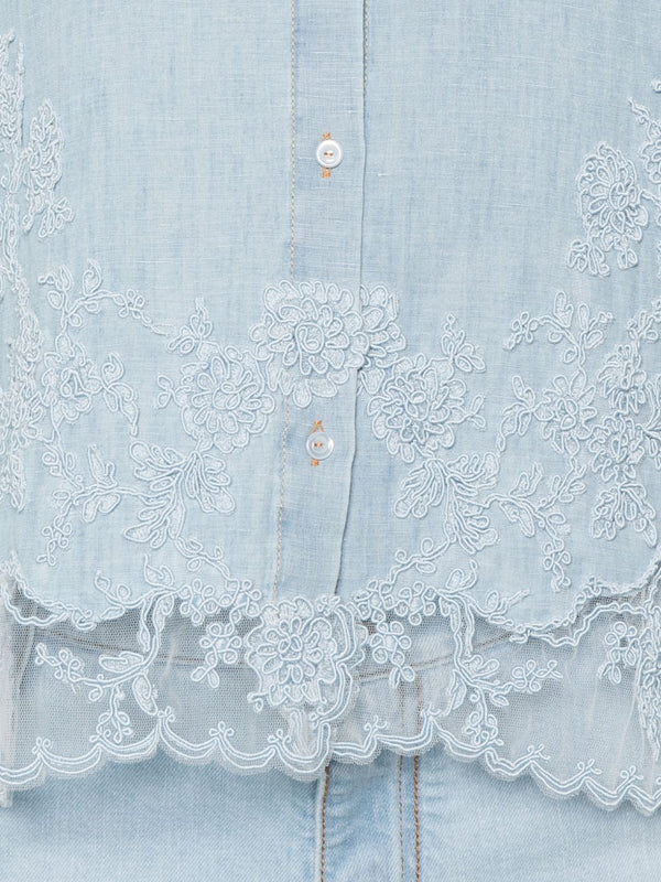 Ermanno Scervino Shirts Clear Blue