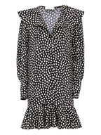 Chloé ChloÃ© V-neck long sleeves Dotted silk dress