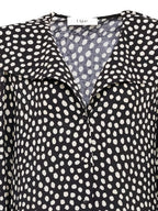 Chloé ChloÃ© V-neck long sleeves Dotted silk dress