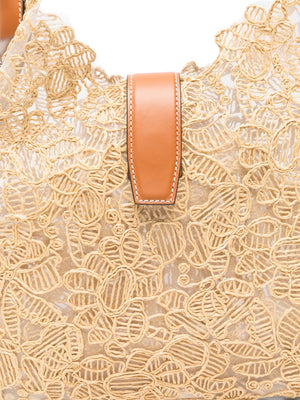 Ermanno Scervino Rafia Medium Hobo Bag