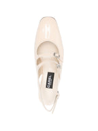 Carel Paris Peche buckle-strap flat pumps.