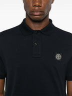 Stone Island Logo cotton polo shirt
