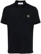 Stone Island Logo cotton polo shirt