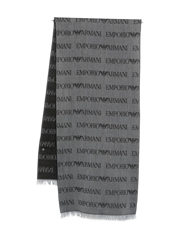 Emporio Armani Scarfs Grey
