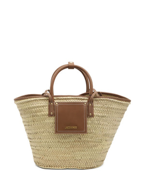 Jacquemus Le Panier Soli rafia basket bag