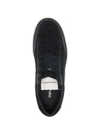 Emporio Armani Jacquard sneakers with an all-over eagle