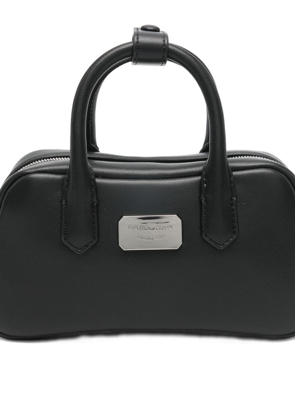 Emporio Armani Soft leather mini bauletto bag
