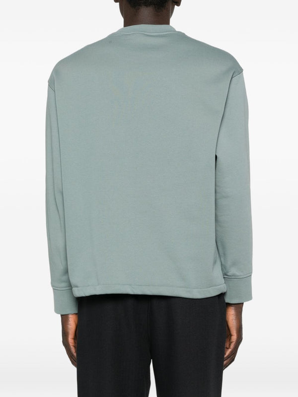 Emporio Armani Sweaters Clear Blue