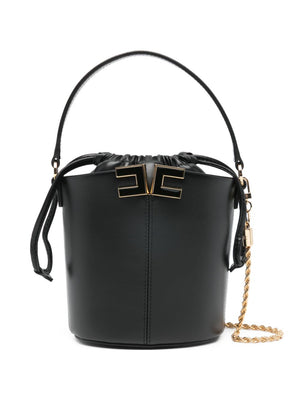 Elisabetta Franchi Bucket Bag With Logo Detail