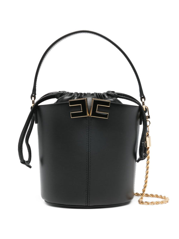 Elisabetta Franchi Bucket Bag With Logo Detail