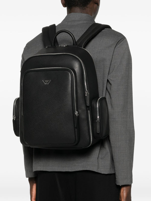 Emporio Armani ASV regenerated Saffiano backpack