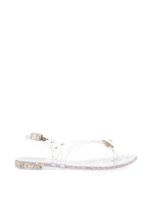 Casadei Sandals Clear Blue
