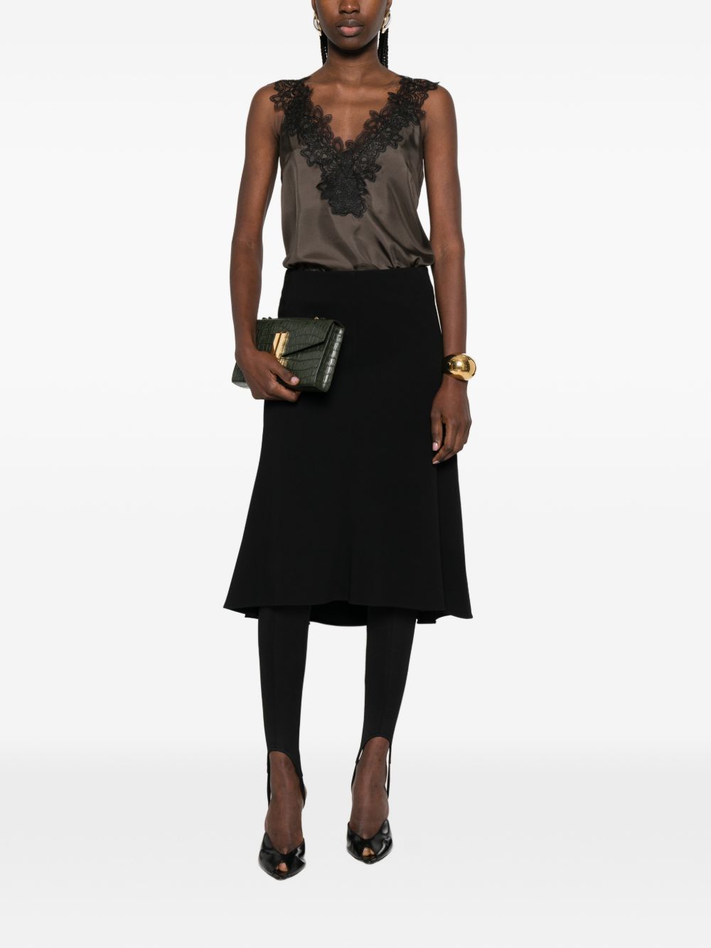 Jil Sander تنانير أسود