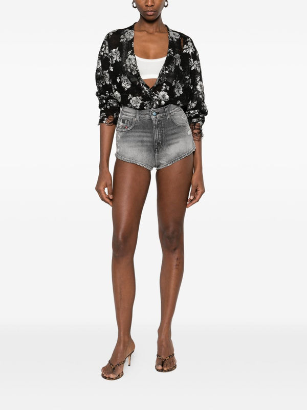 Diesel distressed effect Denim cotton shorts