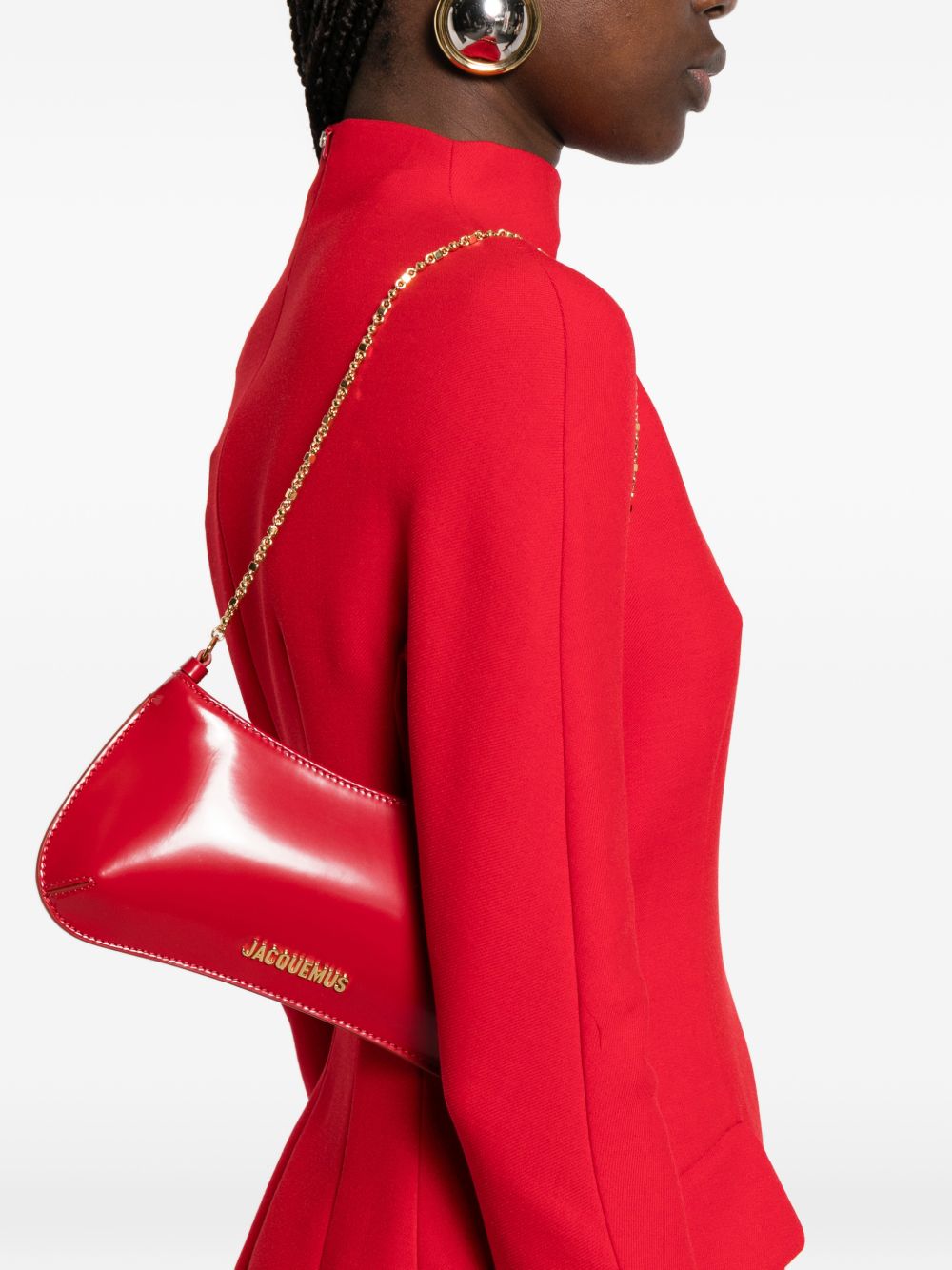 حقيبة كتف جلدية Jacquemus Le Petit Bisou Chaine