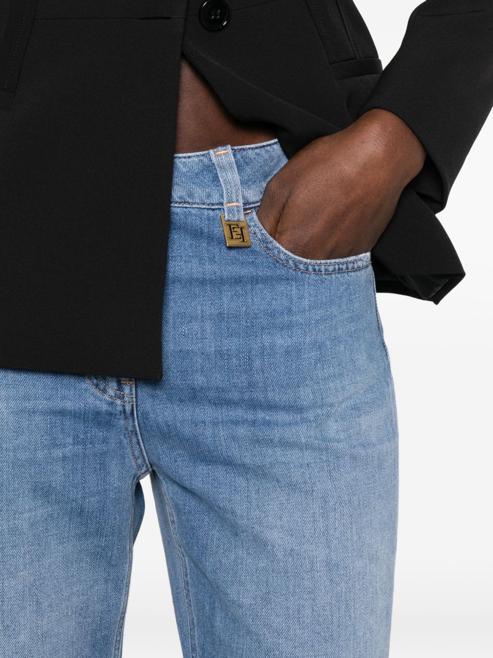 Elisabetta Franchi Denim cotton jeans