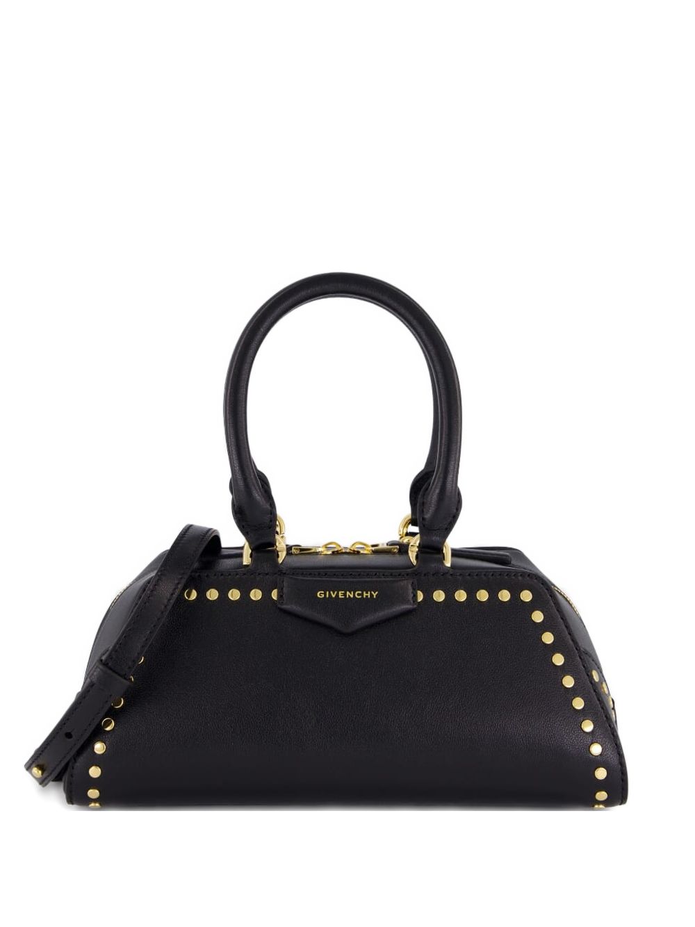 حقيبة Givenchy Mini Antigona East-West من الجلد البوكسي مع تفاصيل ترصيع