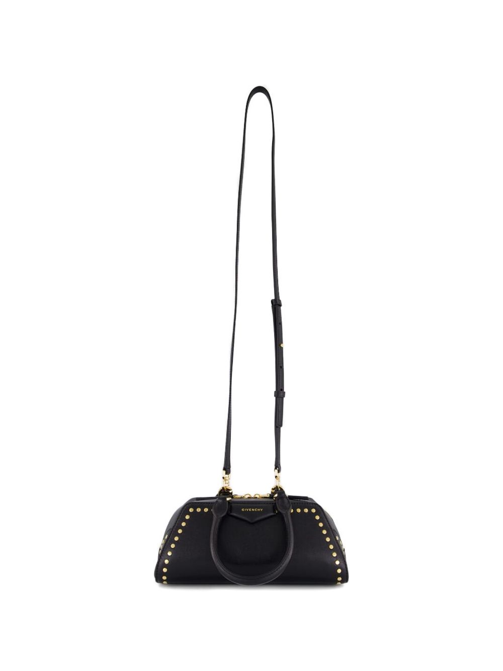 حقيبة Givenchy Mini Antigona East-West من الجلد البوكسي مع تفاصيل ترصيع
