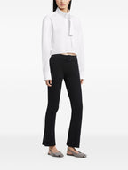 Courreges Pre CourrÃ¨ges Ribbed knitted trousers