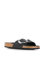 Birkenstock Madrid Big Buckle Black Oiled leather sandals