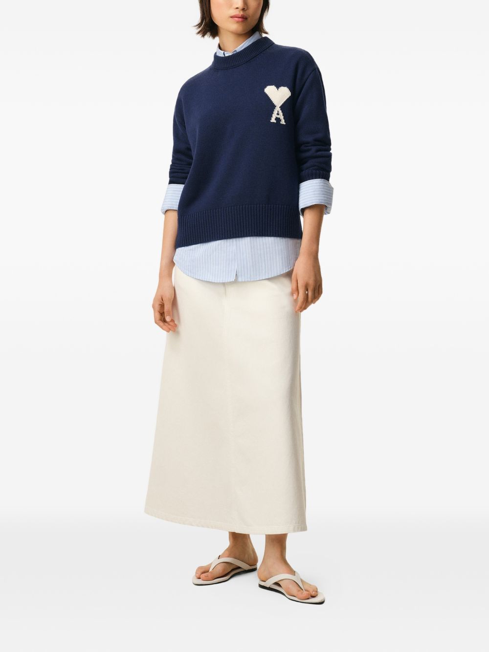 Ami Paris Sweaters Blue