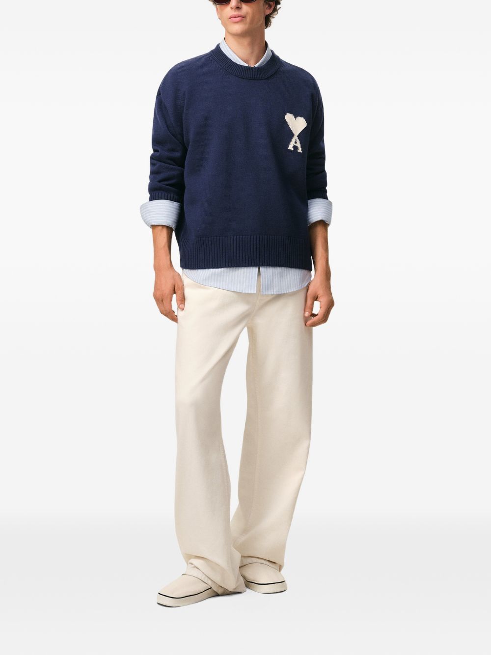 Ami Paris Sweaters Blue