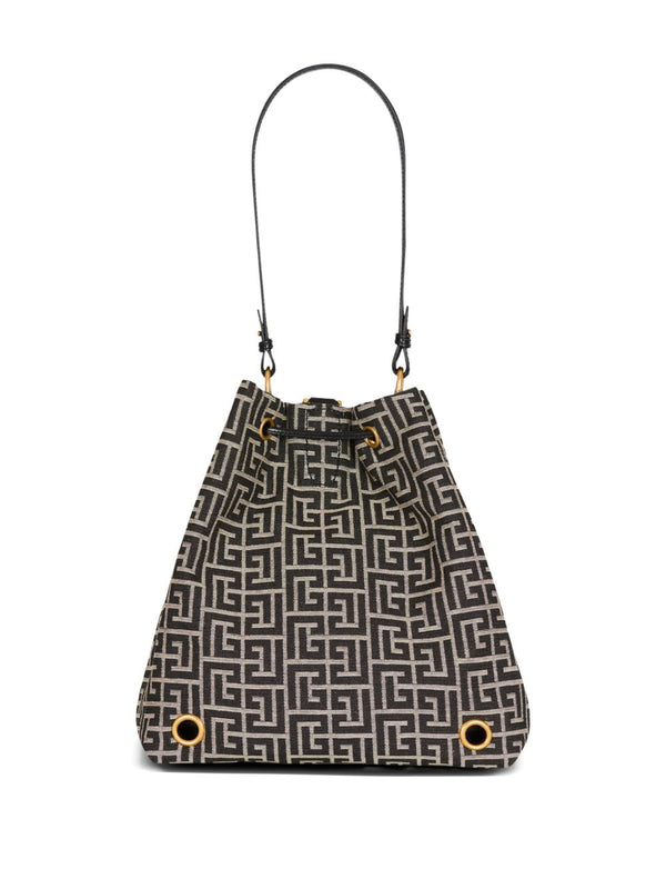 Balmain Pulse Monogram Jacquard Backpack