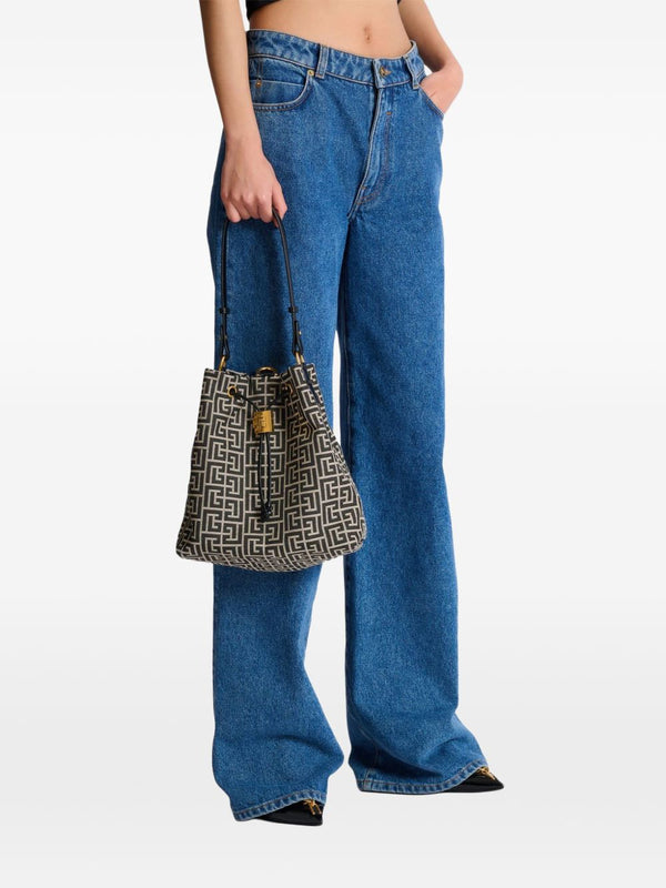 Balmain Pulse Monogram Jacquard Backpack