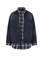 Balenciaga patched shirt jacket