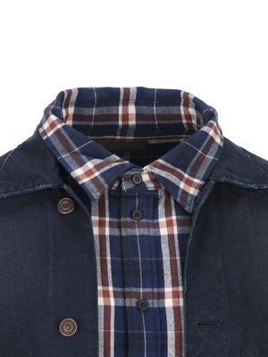 Balenciaga patched shirt jacket