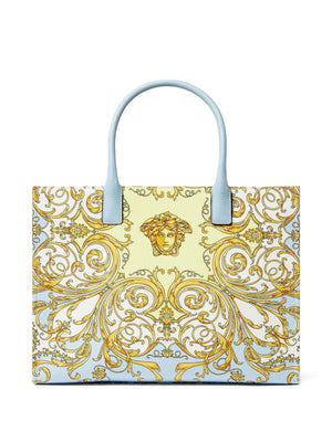 Versace La Medusa Printed Large Canvas Tote