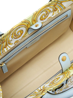 Versace La Medusa Printed Large Canvas Tote