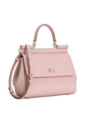 Dolce & Gabbana-medium Sicily handbag in pink leather