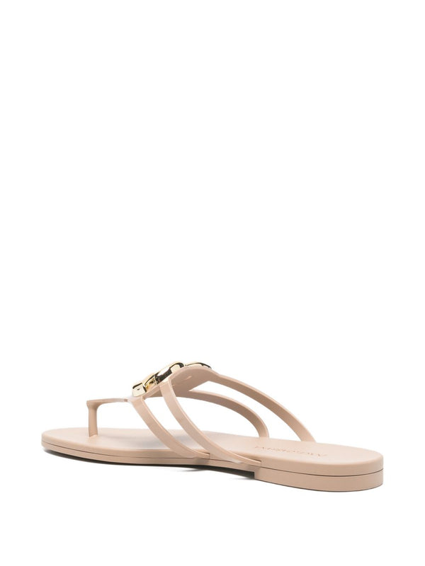 Dolce & Gabbana-DG thong sandal in cipria rubber