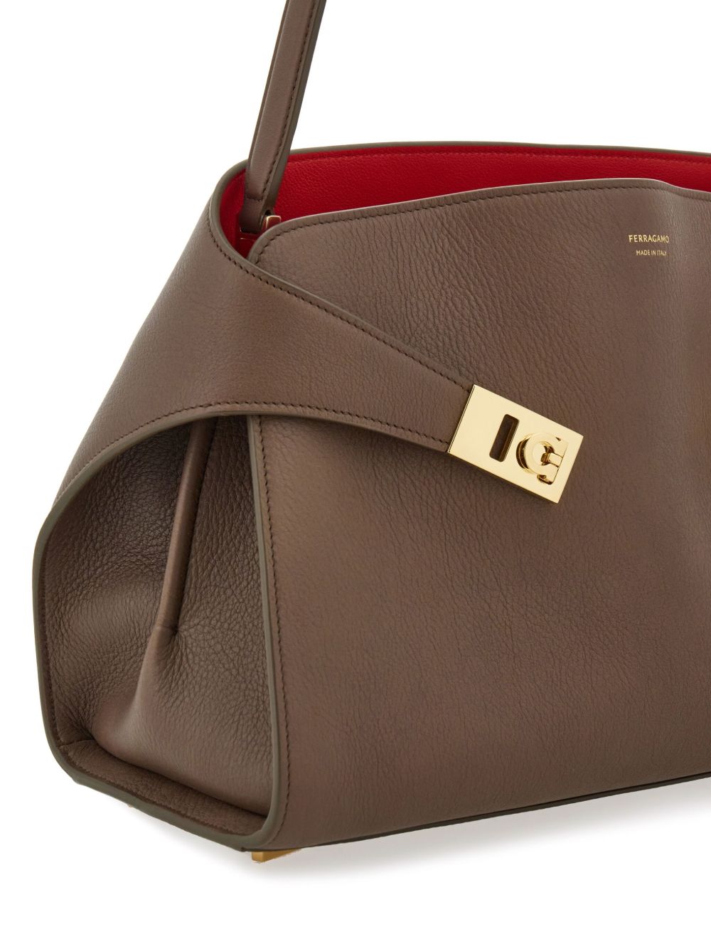 Ferragamo Hug Soft Bicolor Shoulder Bag