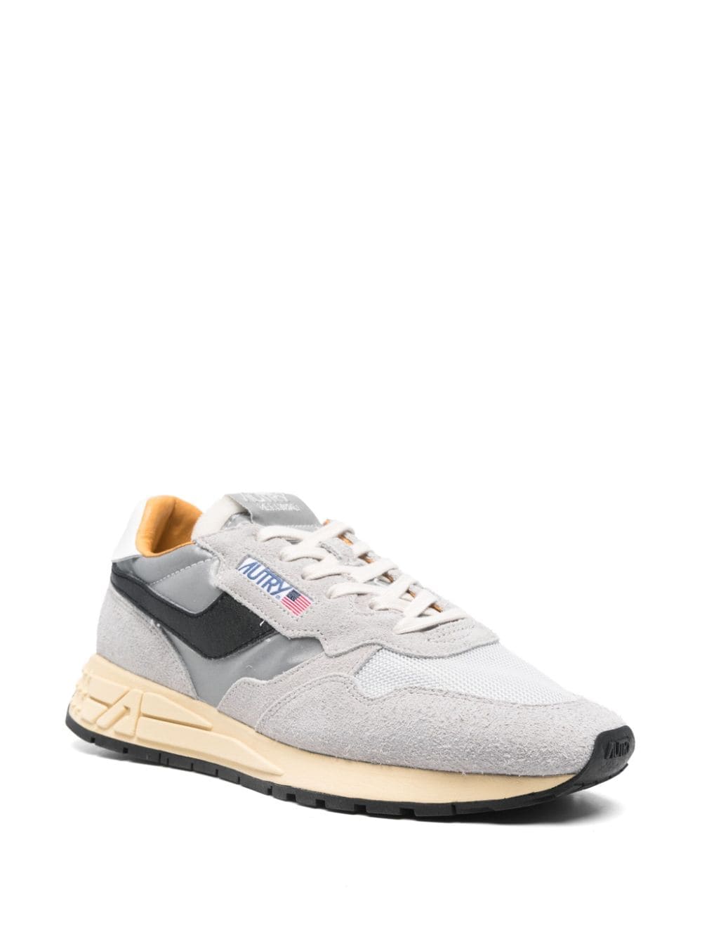 Autry REELWIND LOW SUEDE AND REFLECTIVE NYLON SNEAKERS