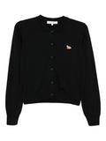 Maison Kitsuné Maison KitsunÃ© Baby Fox wool cardigan