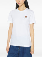 Maison Kitsuné Maison KitsunÃ© Fox Head embroidery Fox Head cotton t-shirt