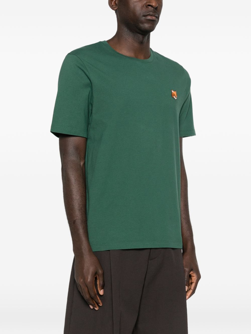 Maison Kitsuné Fox motif round neck short sleeves