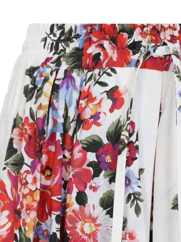 Dolce & Gabbana-floral print midi skirt