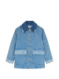 GANNI Coats NAVY