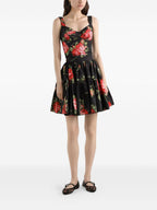 Dolce & Gabbana Roses bouquet print bustier top